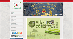 Desktop Screenshot of postamuzeum.hu